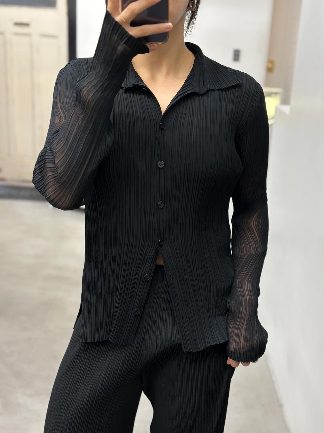 이세이미야케 화이트라벨 플리츠 가디건 상품이미지7