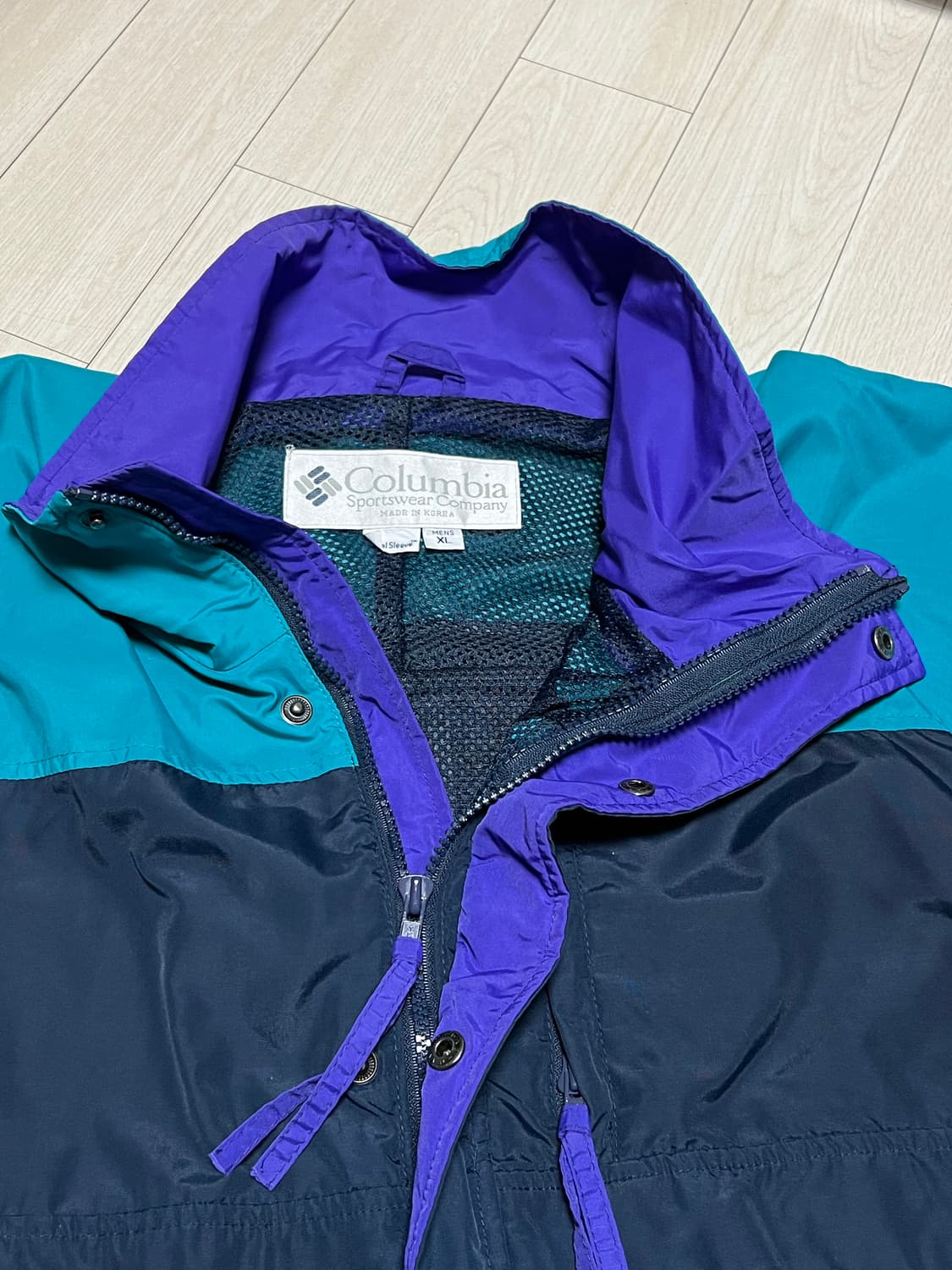 90s 컬럼비아 이클립스 바람막이 사파리점퍼 XL 상품이미지5