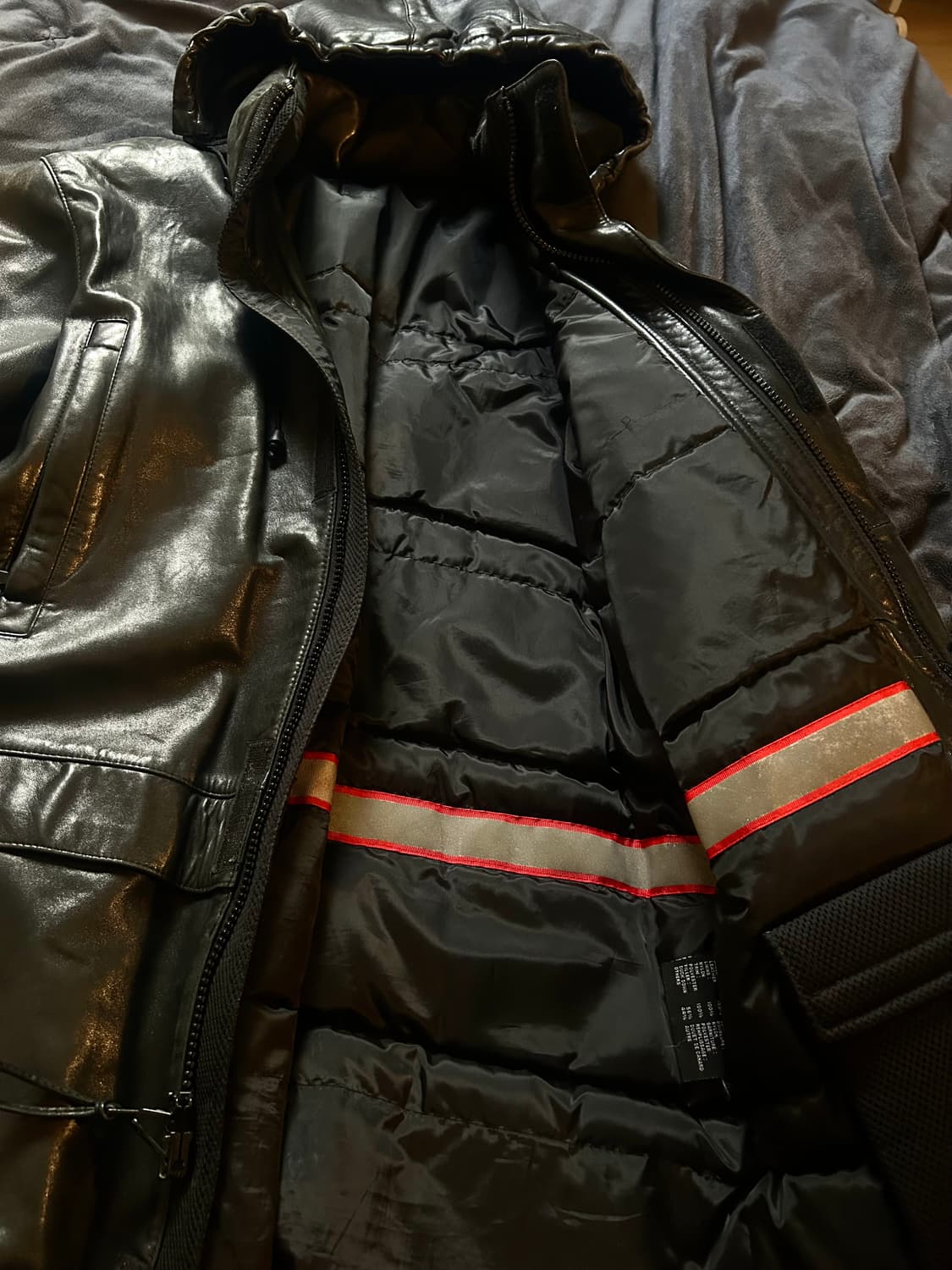 Sheep Skin Fireman Leather Coat Jacket 상품이미지2