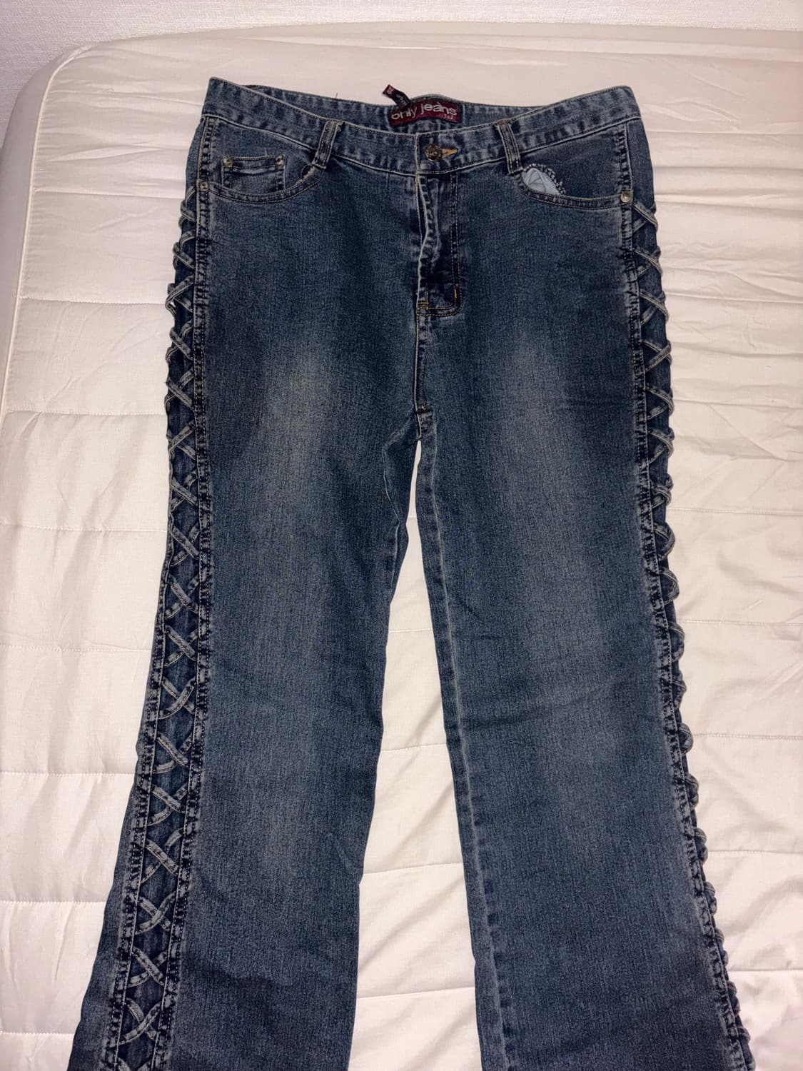 와투케 y2k 로우라이즈 청바지  상품이미지1