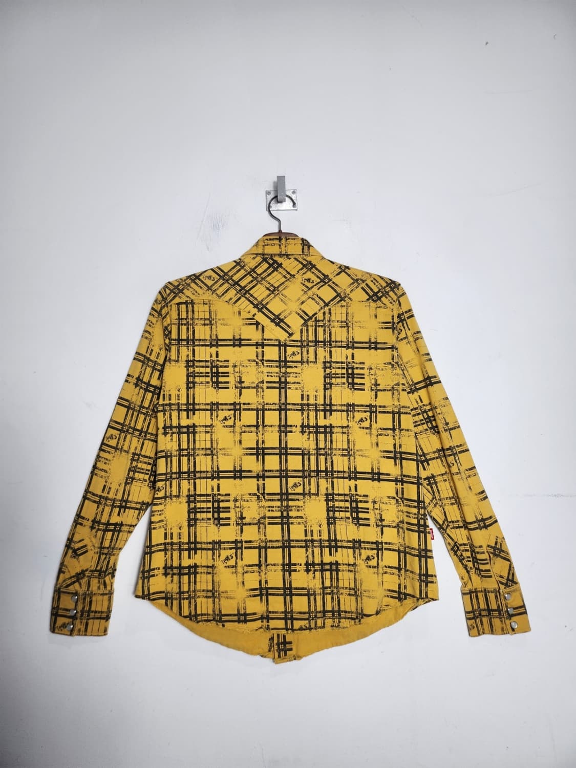 M 리바이스 옐로우 웨스턴 체크 셔츠 상품이미지6