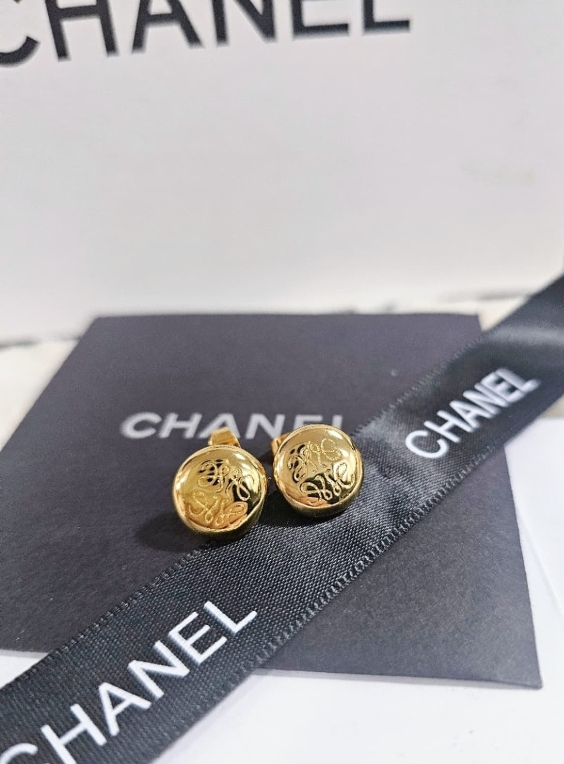 빈티지 로에베 골드 업사이클링 귀걸이 상품이미지1