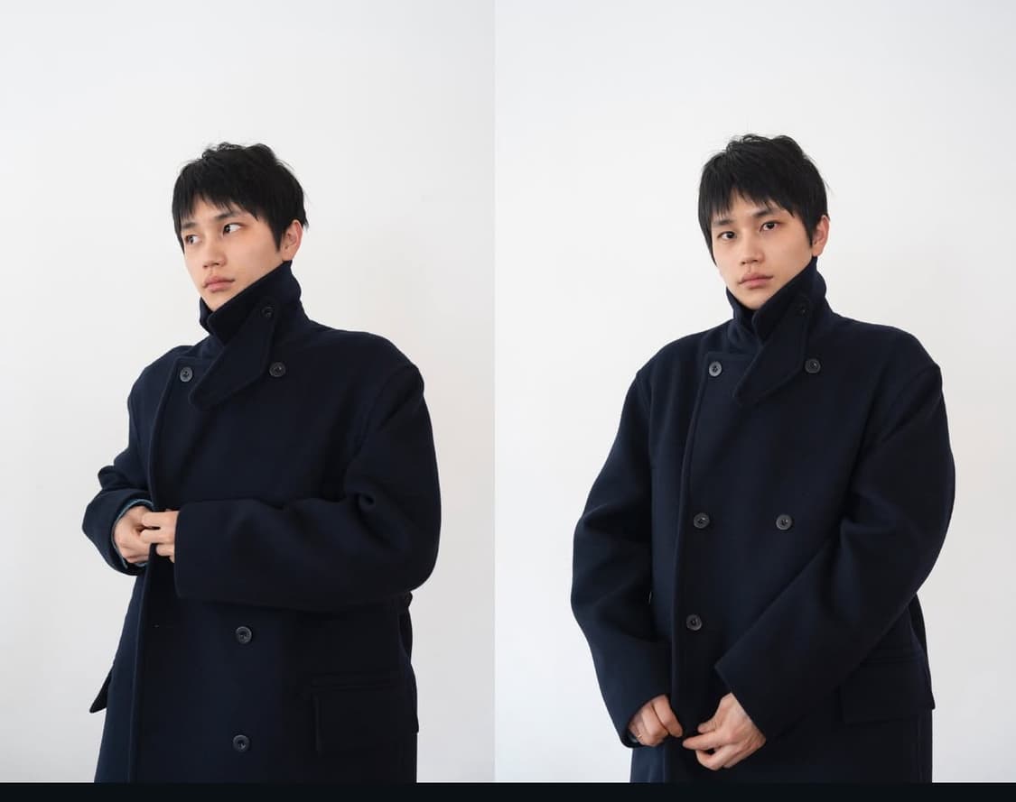 ham 함사세오 피코트 블랙 2사이즈 상품이미지2