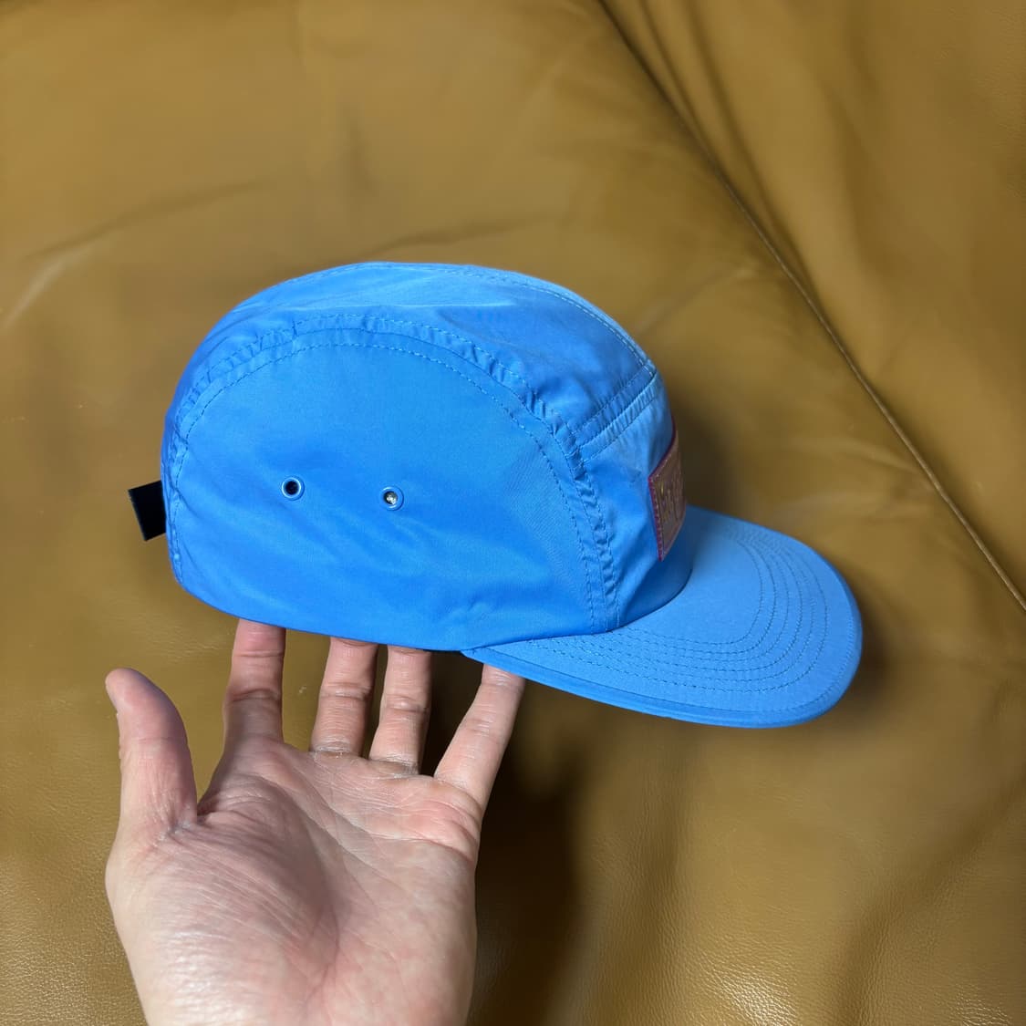 슈프림 캠프캡 모자 박스로고 로얄 블루 상품이미지3