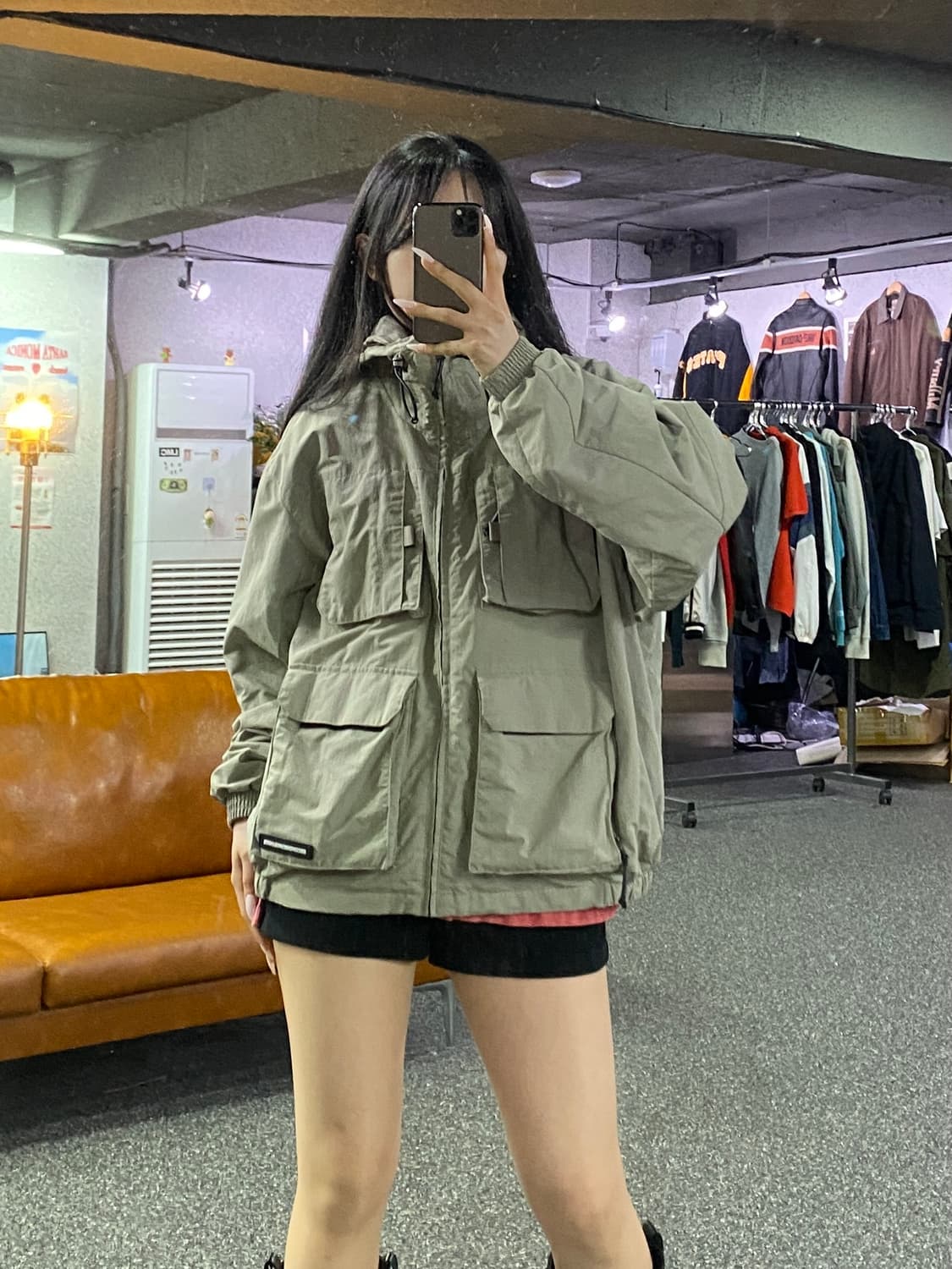 세컨모놀로그 후드 필드 자켓 B4788 상품이미지1