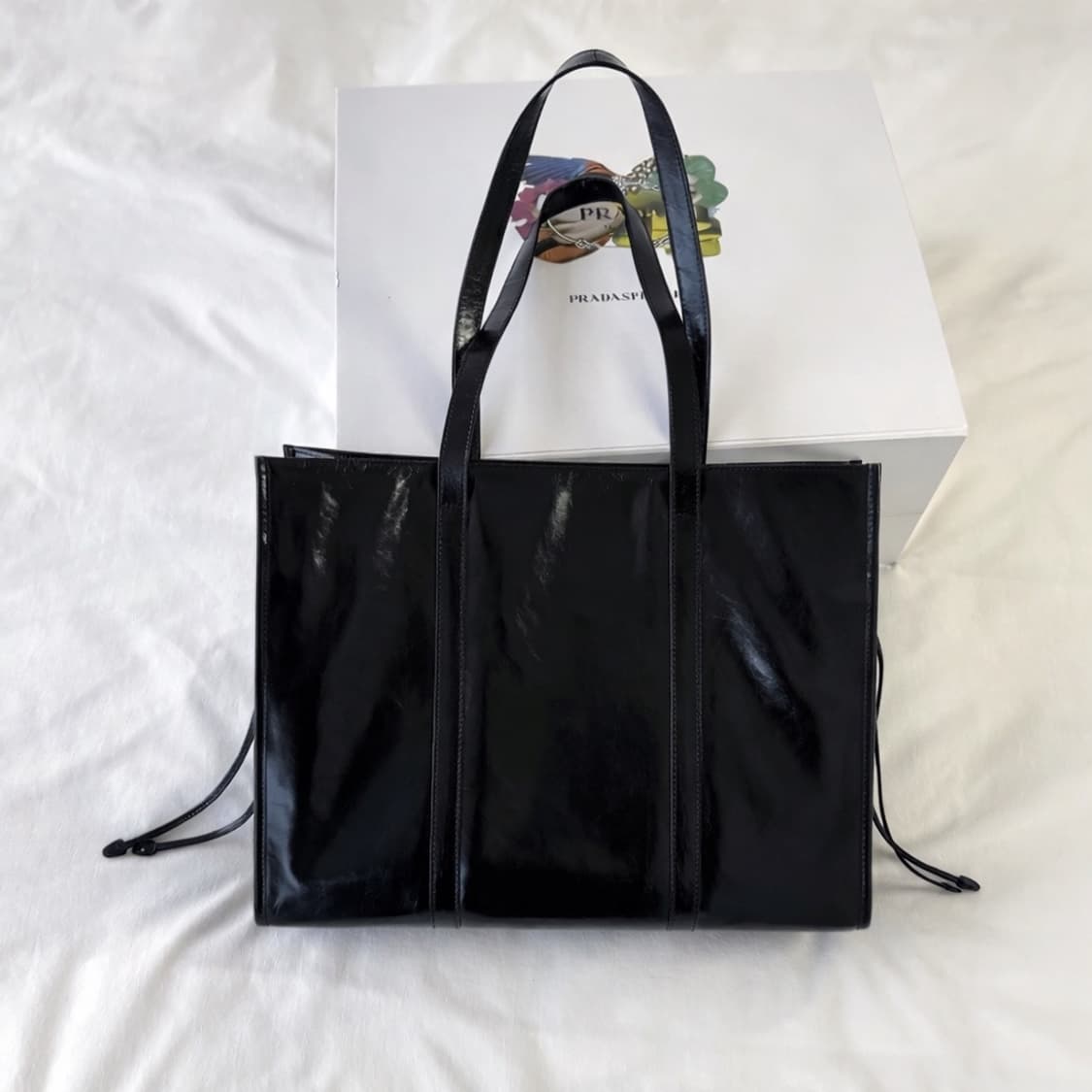 프라다 라지 가죽 도트백(정품) 상품이미지2