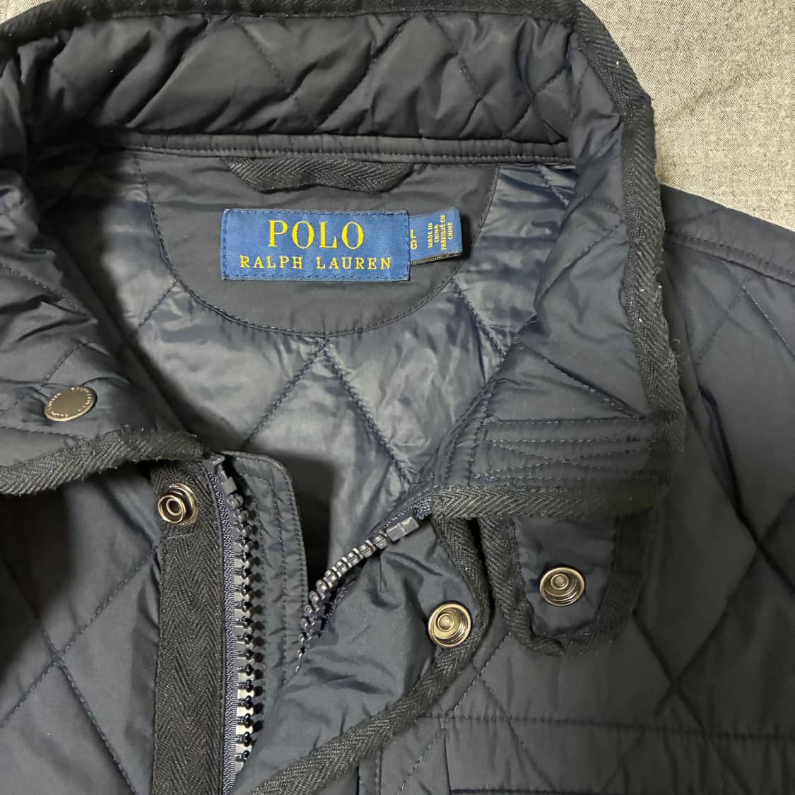 폴로 네이비 퀼팅 자켓 L 상품이미지5