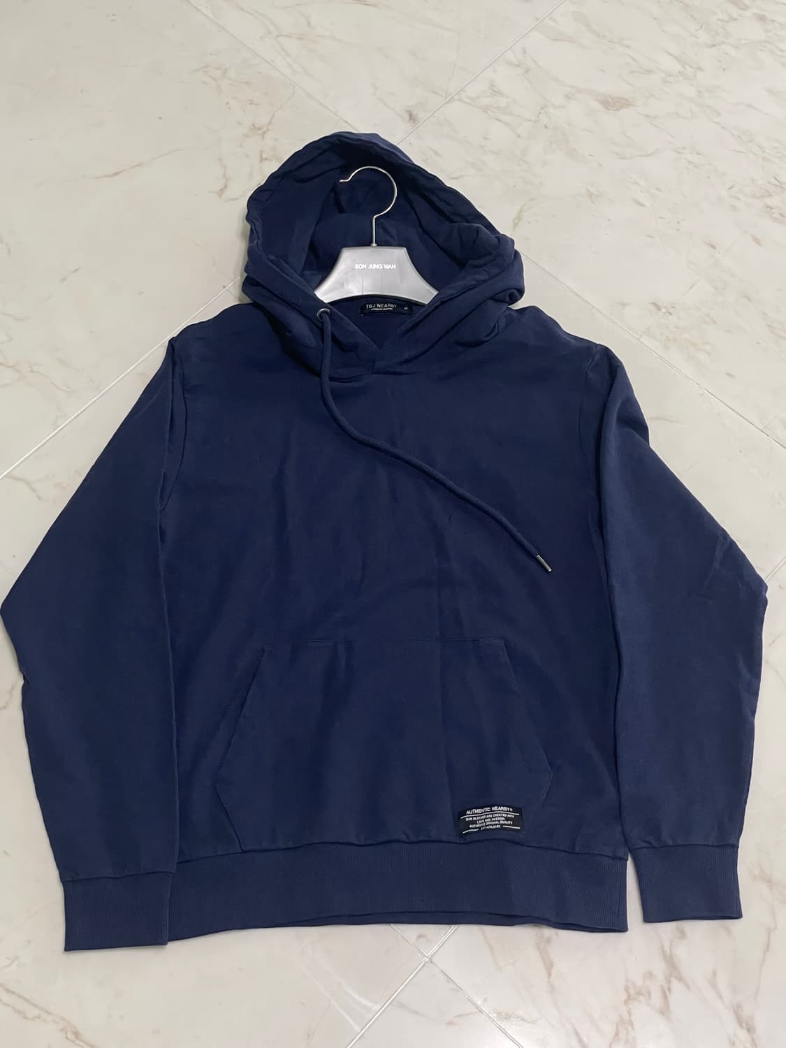 TBJ NEARBY 네이비 후드티 90사이즈 상품이미지1