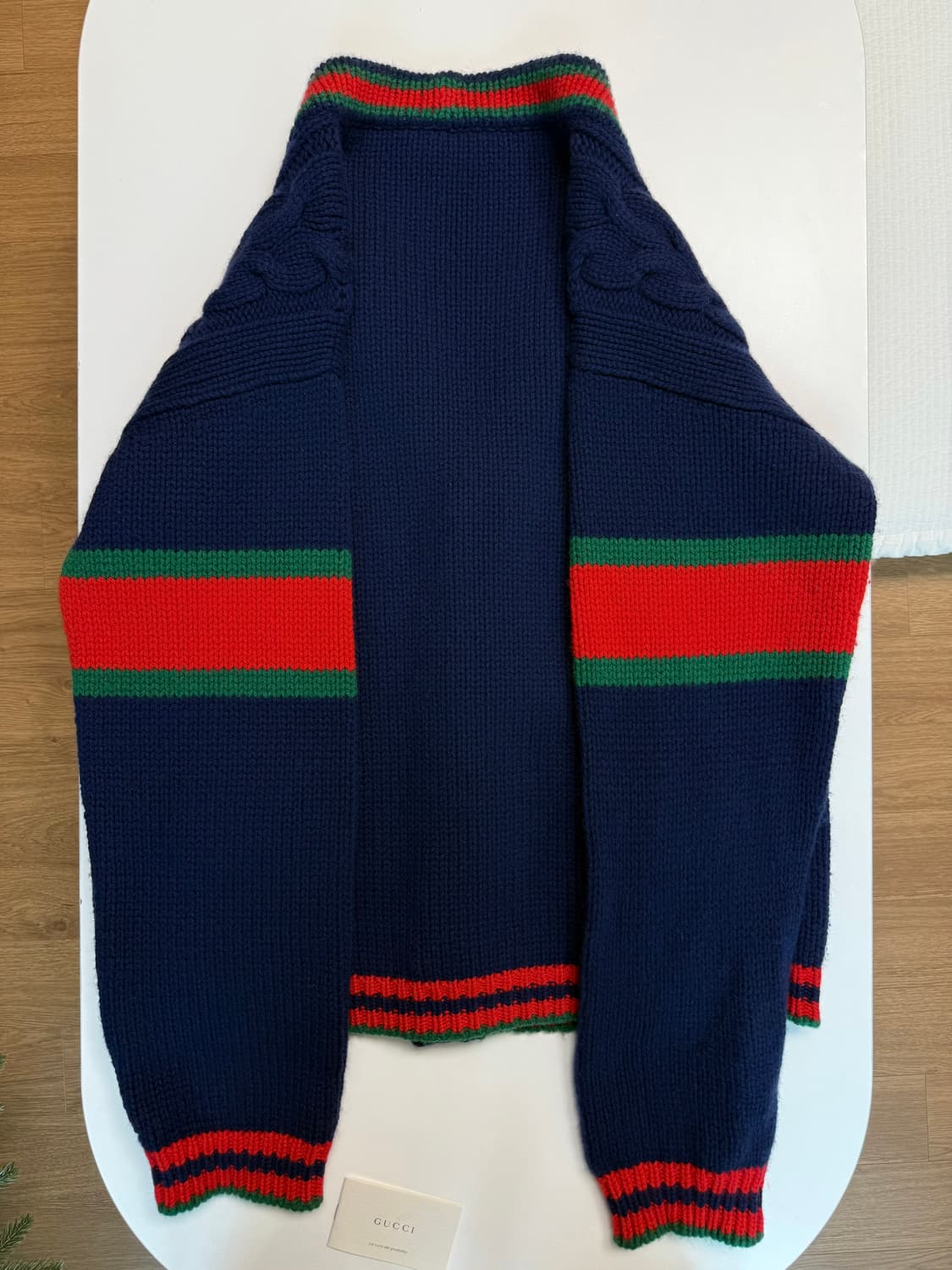 구찌 GG 버튼 케이블 니트 가디건 / M 상품이미지5