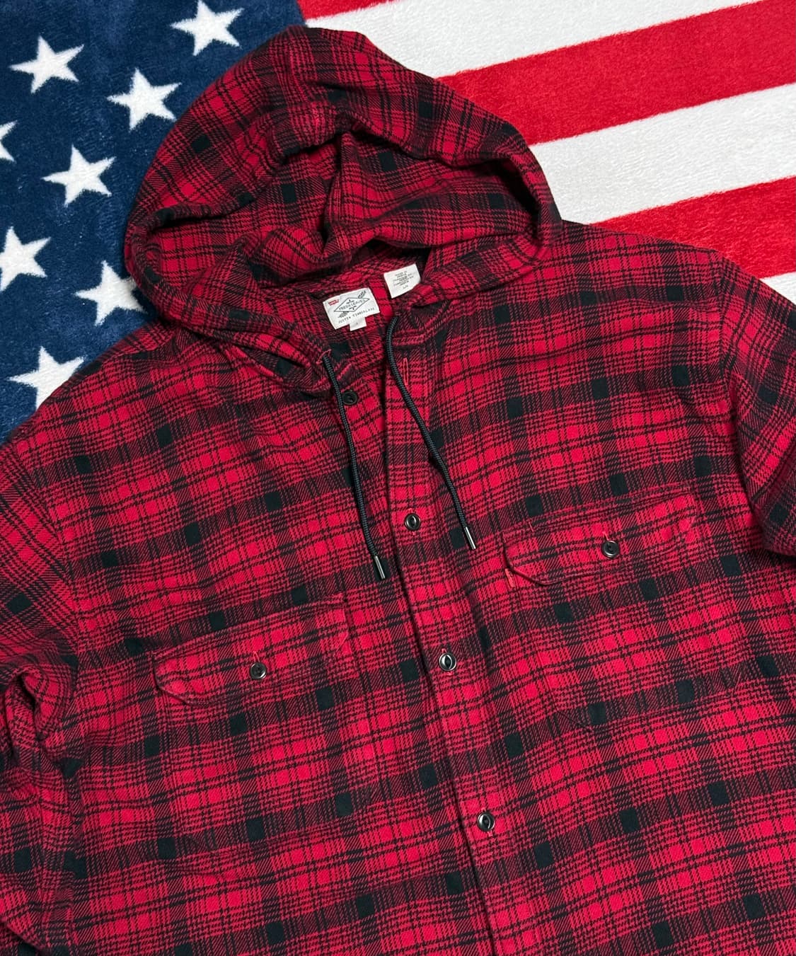 리바이스 버팔로체크 플란넬 후디셔츠자켓Levis flannel shirt 상품이미지6