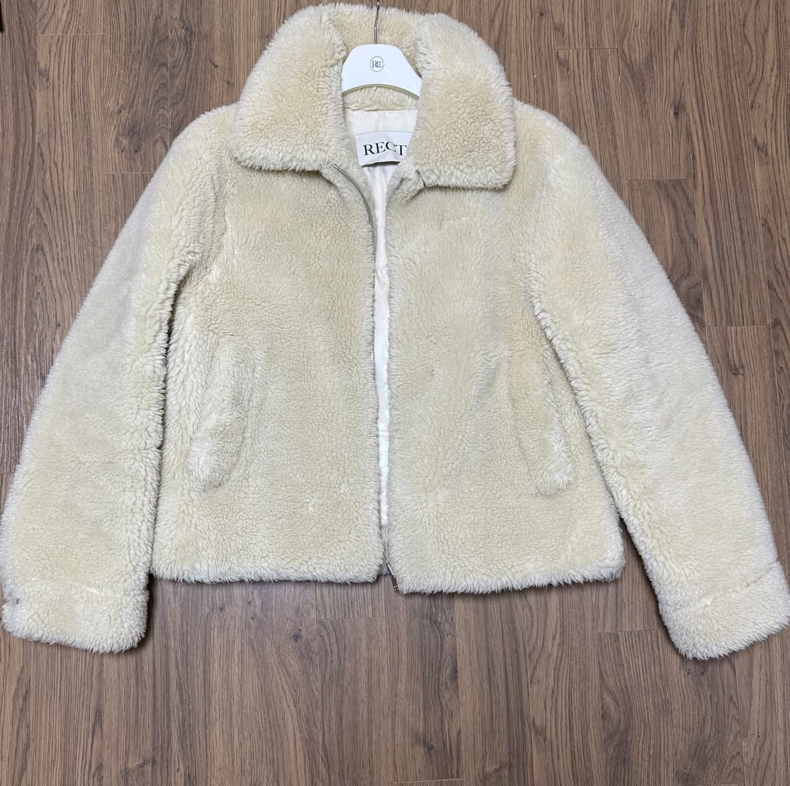 렉토 울 시어링 테디 자켓 L 상품이미지2