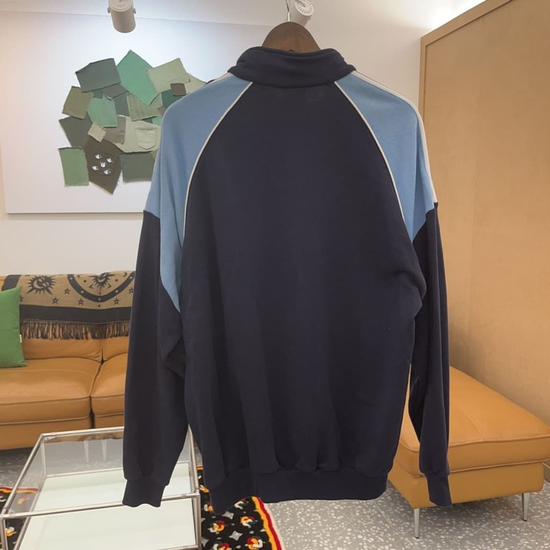 아디다스 스포티 자수로고 반집업 스웻셔츠 맨투맨 110 C06399 상품이미지4