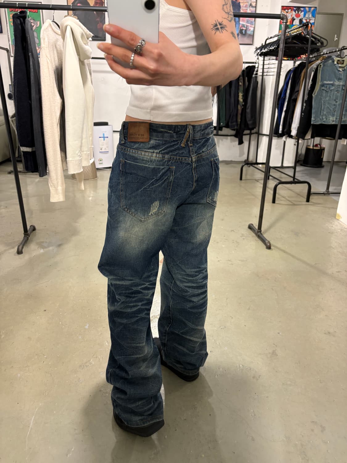 빈티지 워시드 데님팬츠 상품이미지3