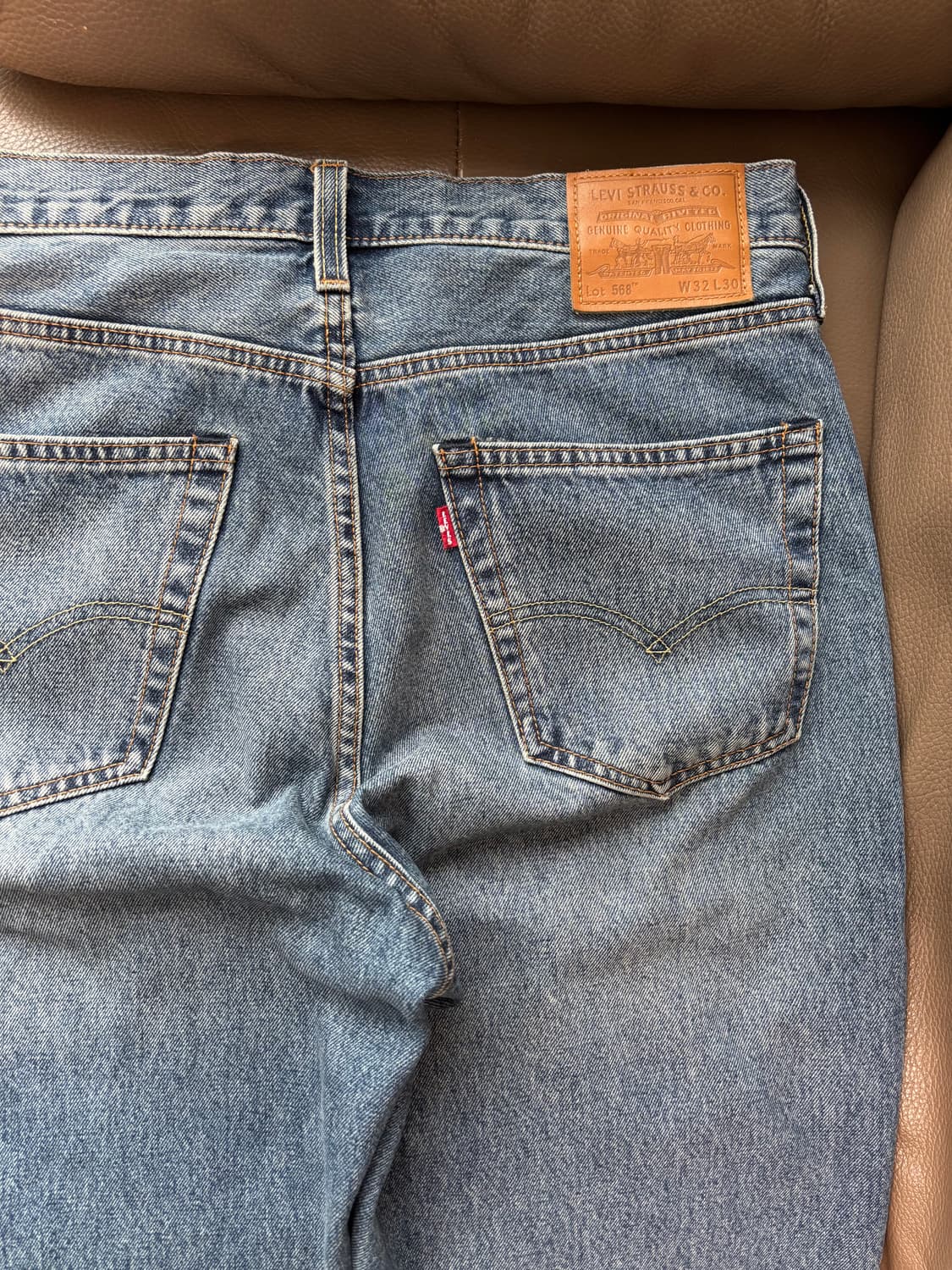 리바이스 568 루즈 스트레이트 핏 진 32WX30L(실측33) 상품이미지3
