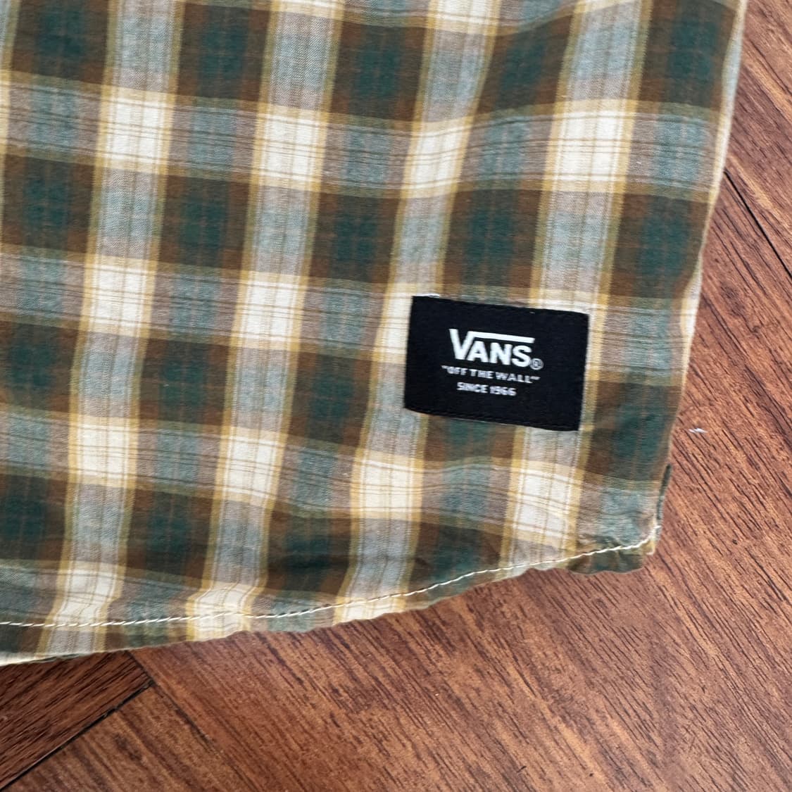 XL VANS 반스 체크 반팔 남방 셔츠  상품이미지3