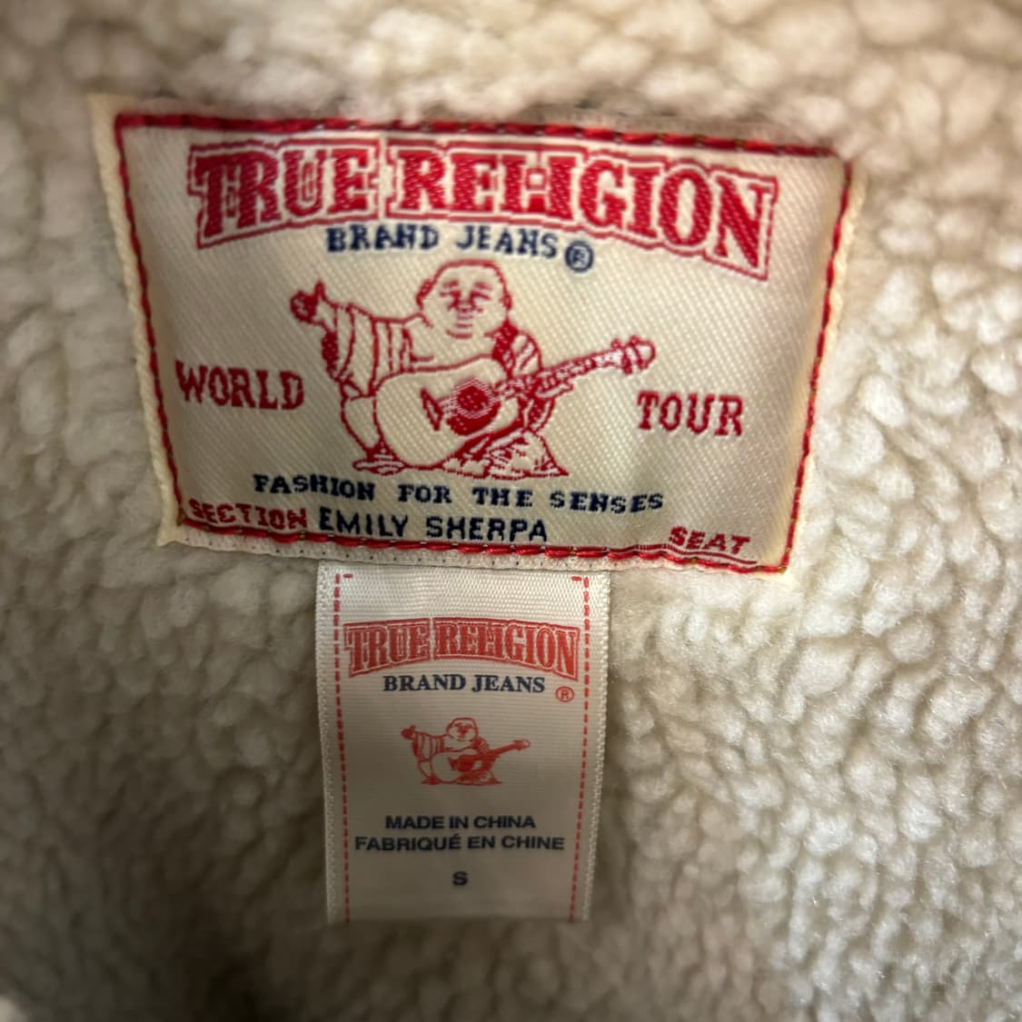 트루 릴리전 에밀리 쉐르파 데님 자켓 S 상품이미지6