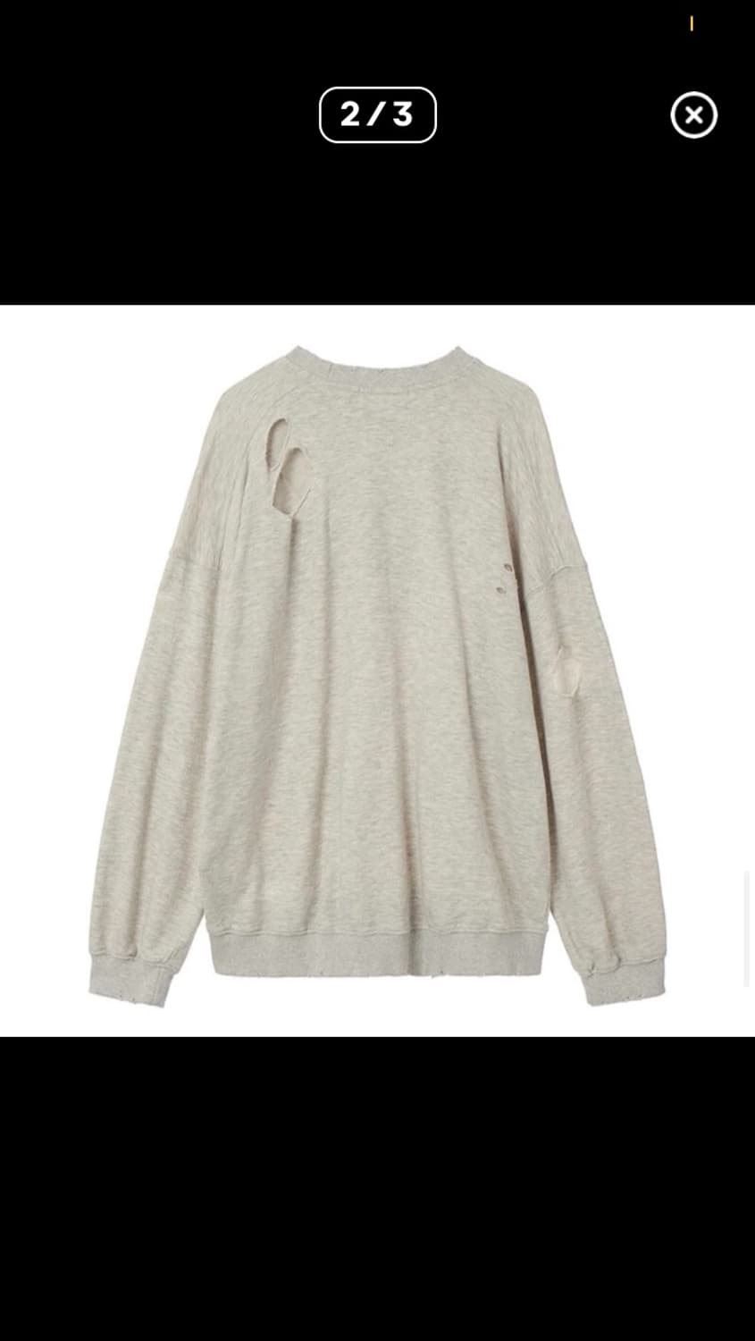 [더오픈프로덕트] 컷아웃 맨투맨 상품이미지2