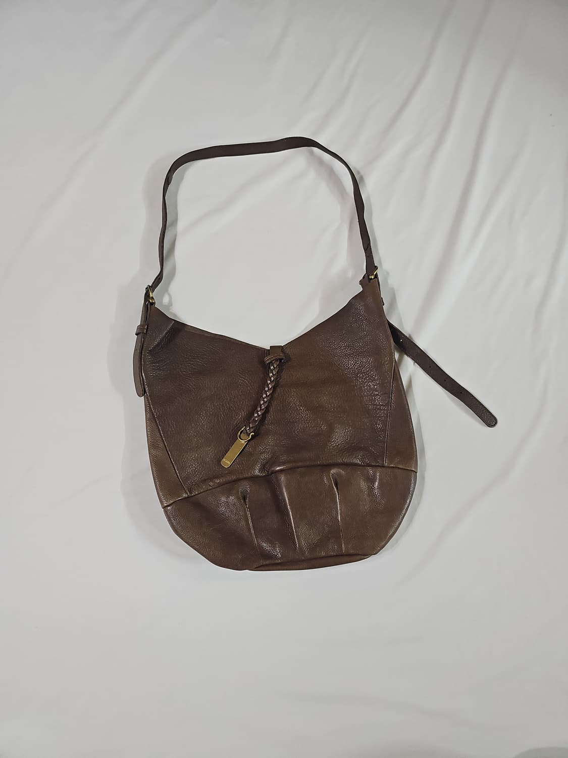 SCAPA 빈티지 보헤미안 가죽 레더 호보백 숄더백 상품이미지1