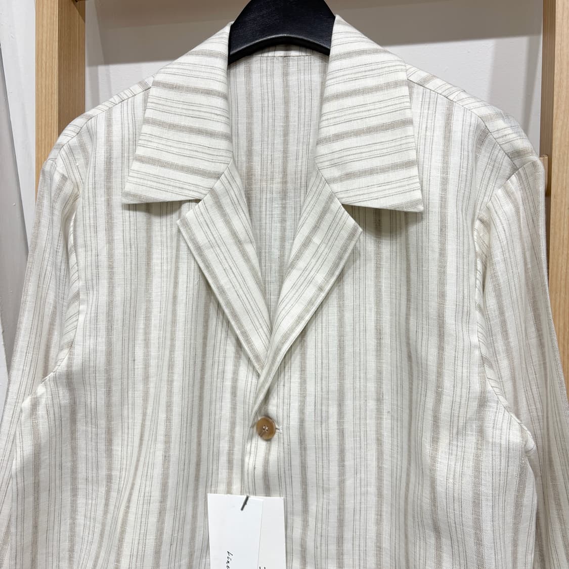 [새상품] 린넨 스트라이프 블레이저 상품이미지2