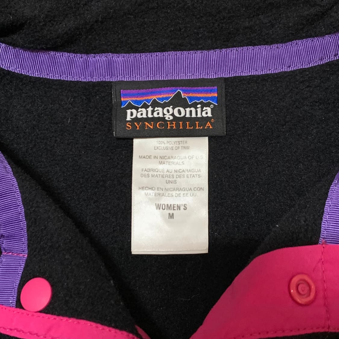 Patagonia 신칠라 스냅티 블랙/핑크 w(m) 상품이미지4