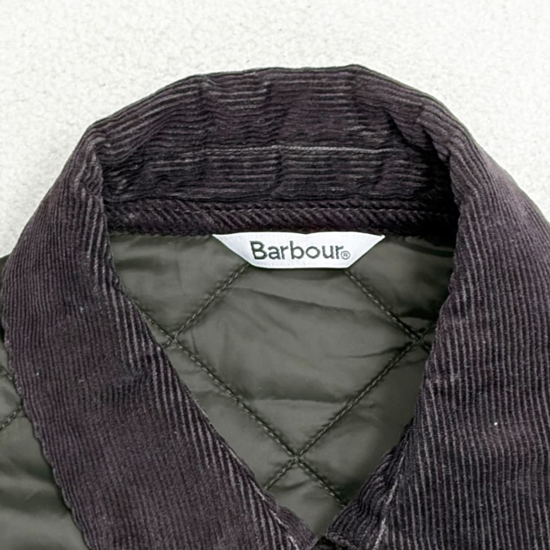 BARBOUR 보더 퀼팅 롱 자켓 36 상품이미지4