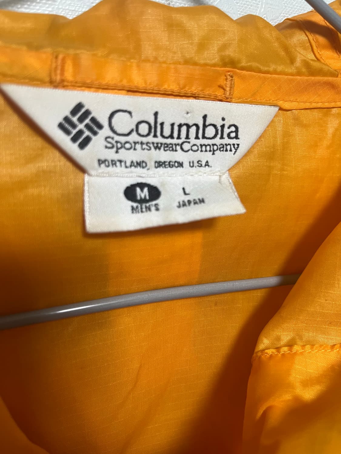 컬럼비아 오렌지색  경량 바람막이 자켓 상품이미지5