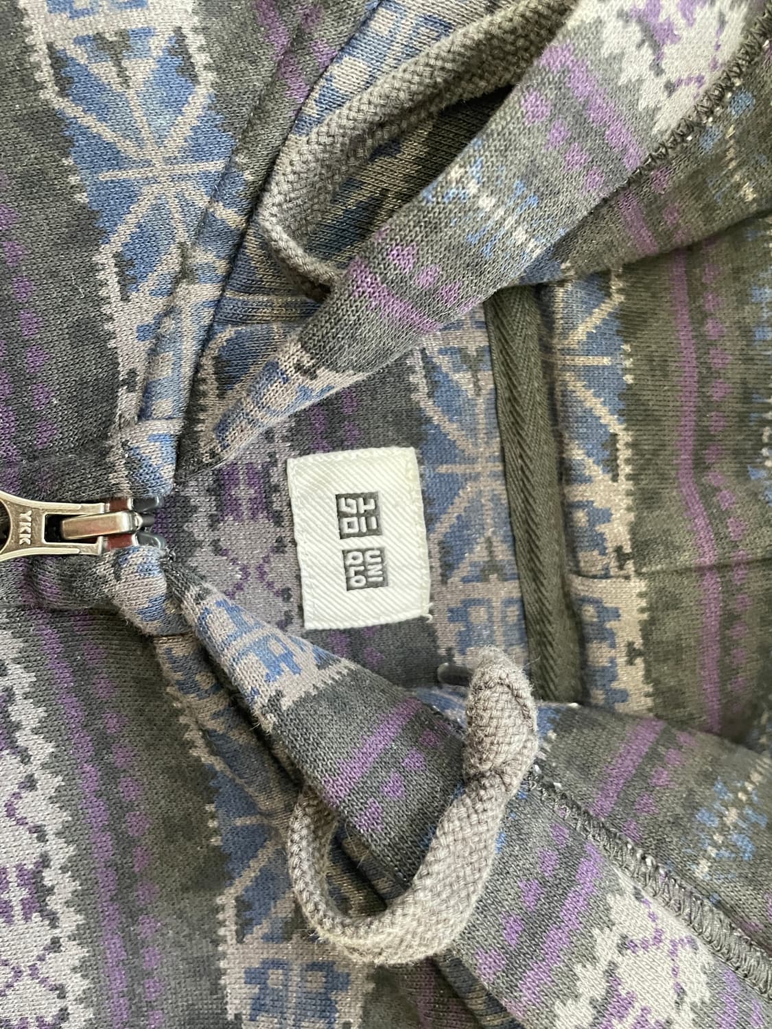 유니클로 재팬 노르딕 패턴 후드집업 상품이미지5