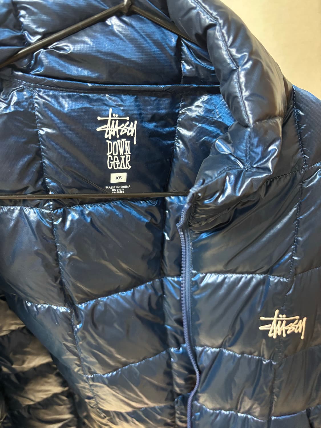 스투시 미드웨이트 퍼퍼 로얄 블루 경량패딩 상품이미지3