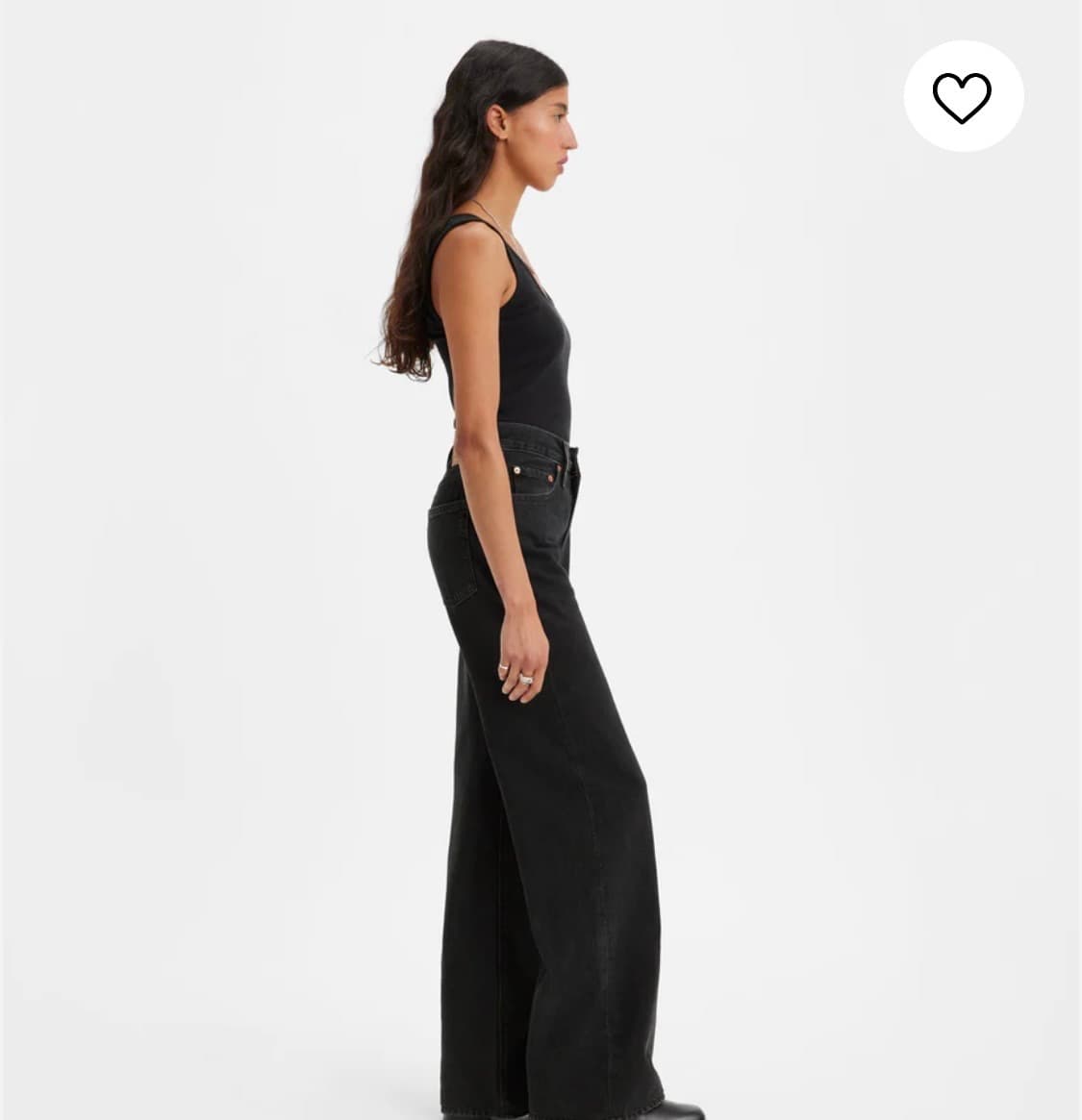 (새상품)리바이스 립케이지 와이드 레그 진 블랙 27 상품이미지8