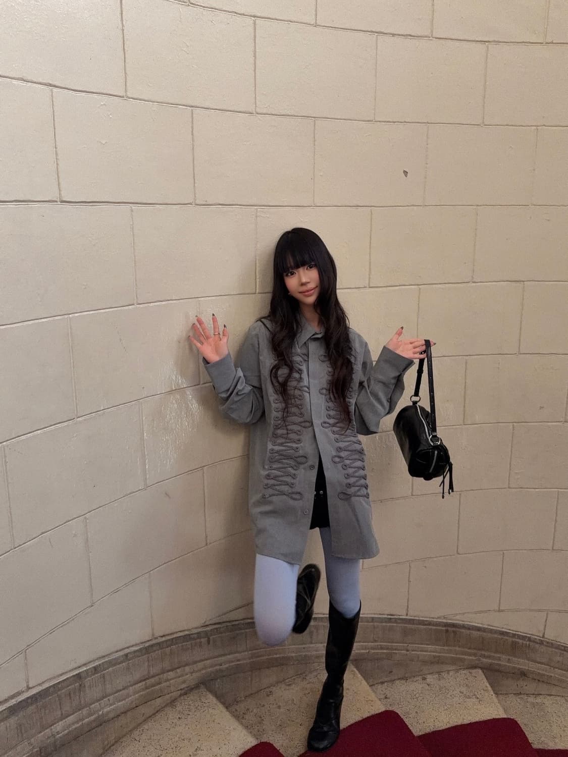 Sip Class 그레이 셔츠 상품이미지2