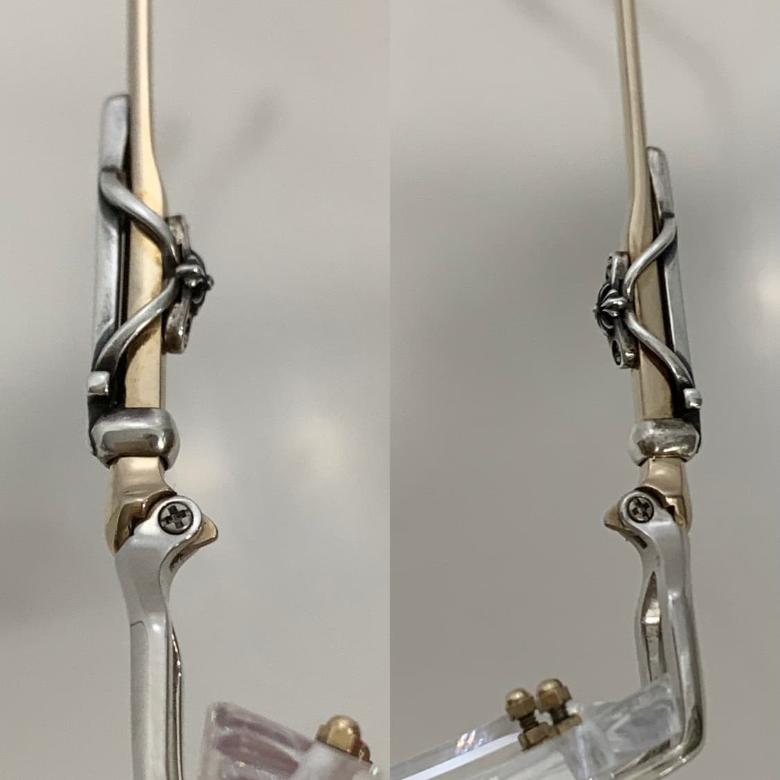 크롬하츠 로디 실버&골드 콤비 컬러 LORDIE  무테 안경 상품이미지6