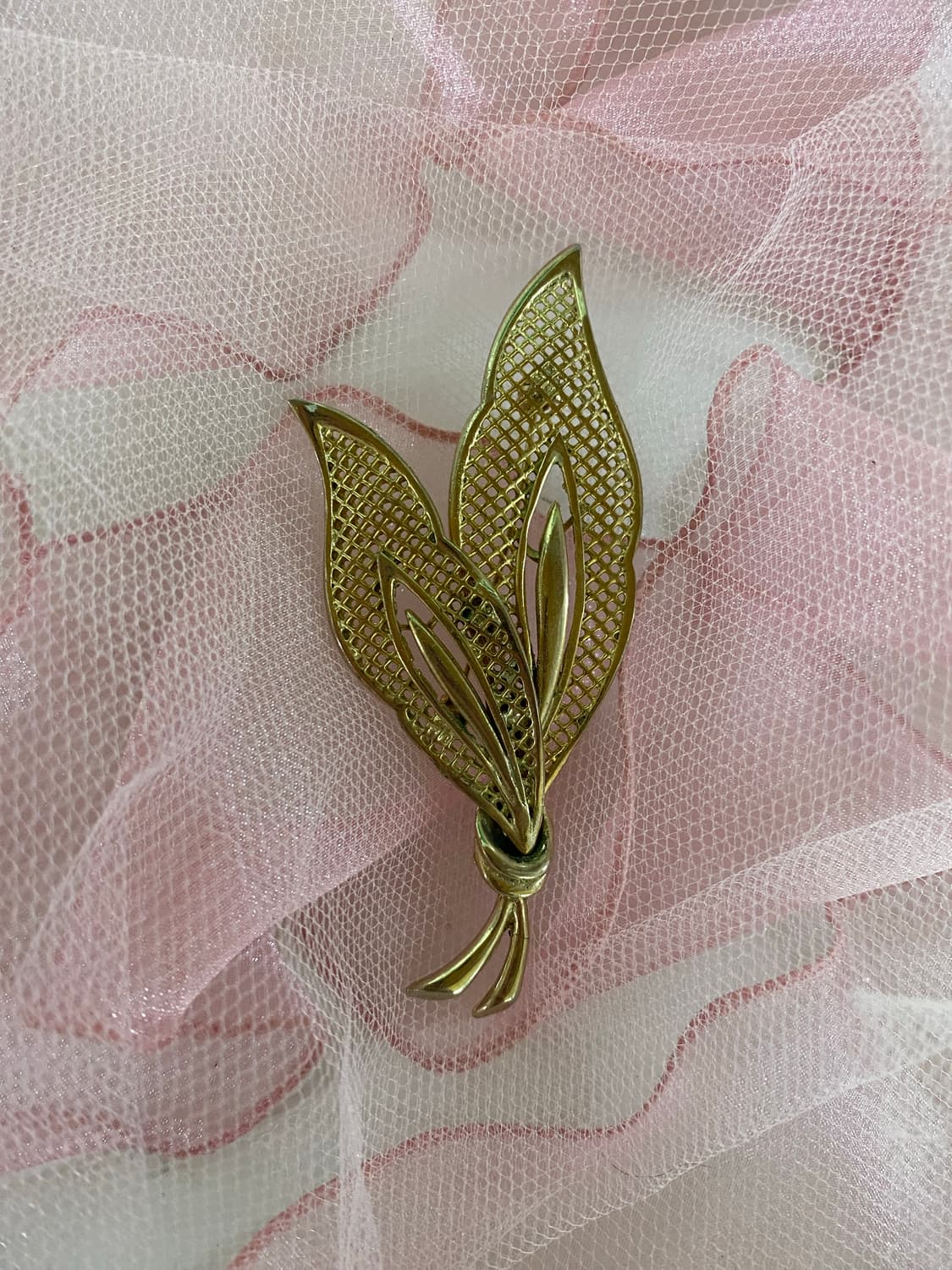 골드 리프 잎사귀 빈티지 브로치 상품이미지3