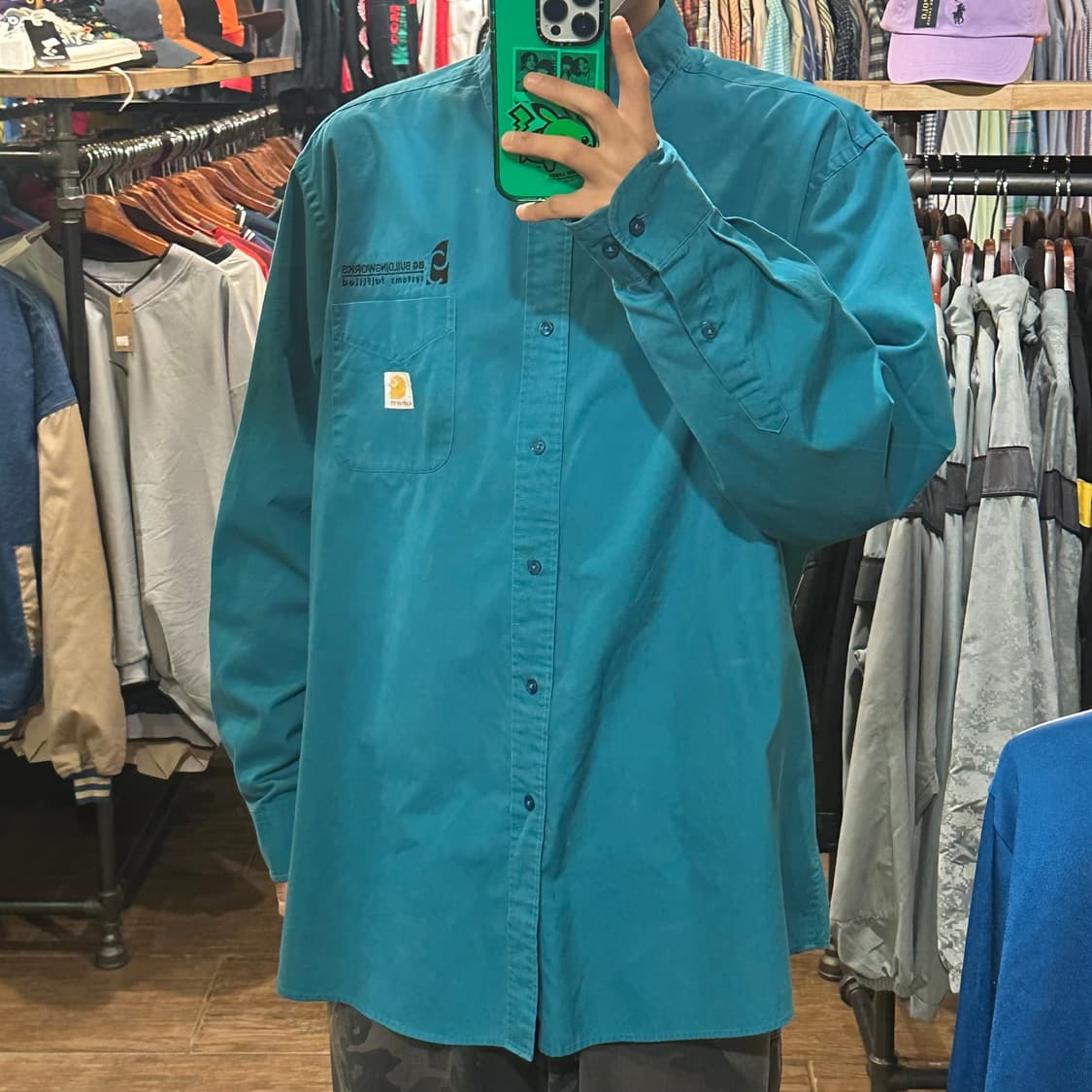 [HI] 칼하트 셔츠 컴포즈블루 상품이미지3