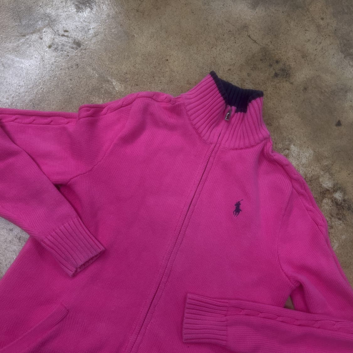 폴로 랄프로렌 핫핑크 니트 집업  상품이미지1