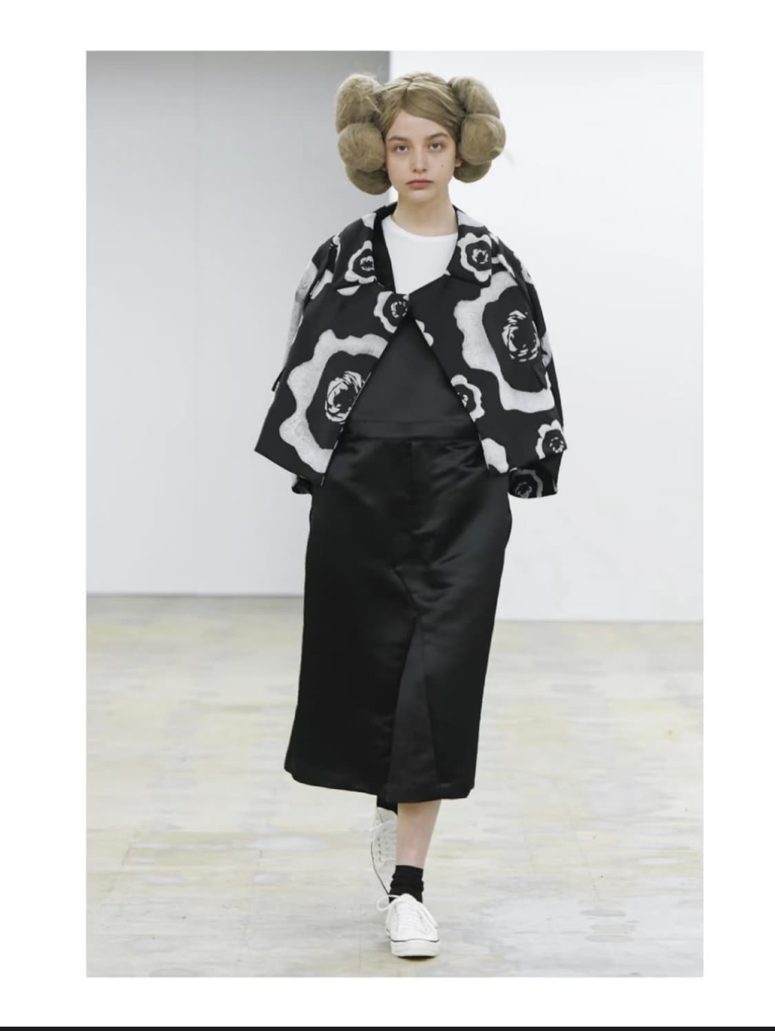 새상품 꼼데가르송 꼼꼼라인 로즈 코트 S 22FW 상품이미지6