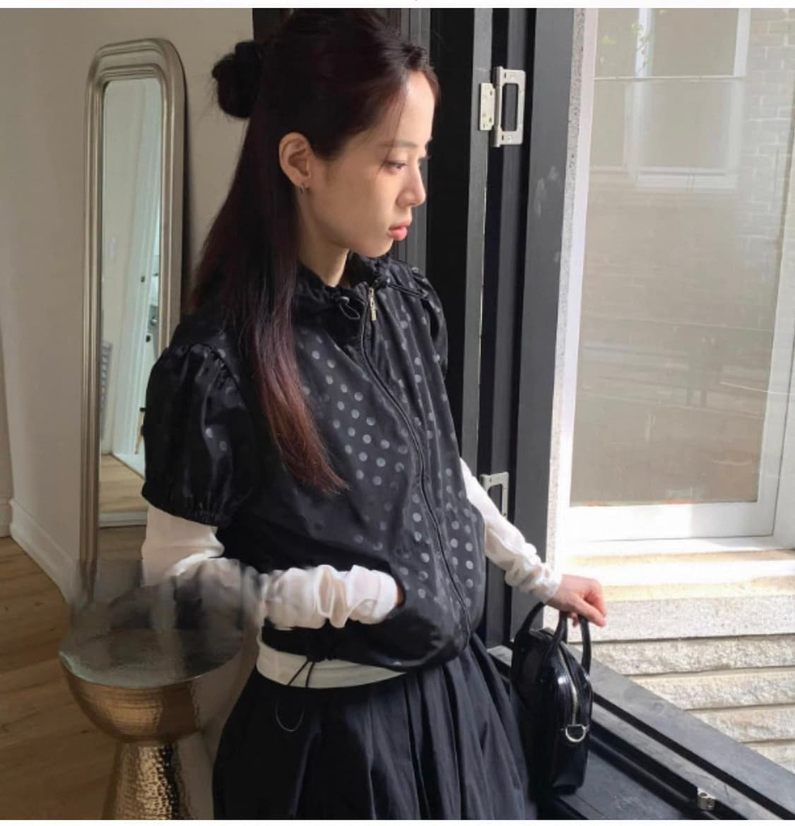 도트 반팔 바람막이 상품이미지1