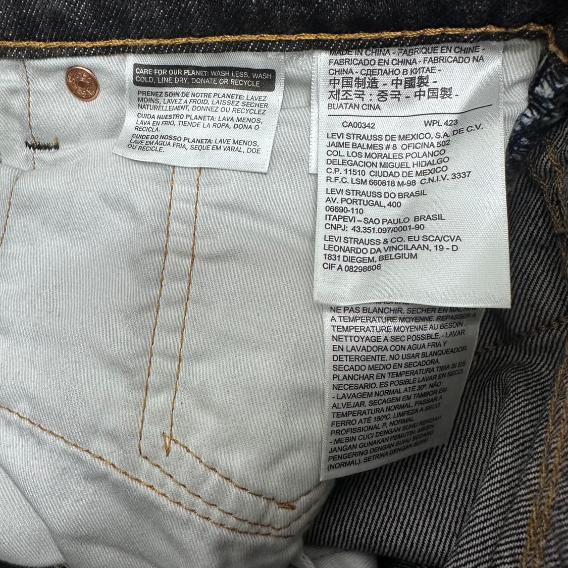 리바이스 프리미엄 하이볼 데님 청바지 팬츠 28인치 상품이미지9