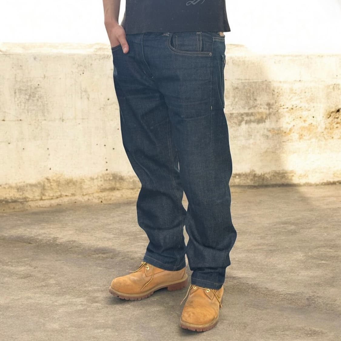 에비수 오리엔탈 호랑이 프린팅 데님팬츠 상품이미지3