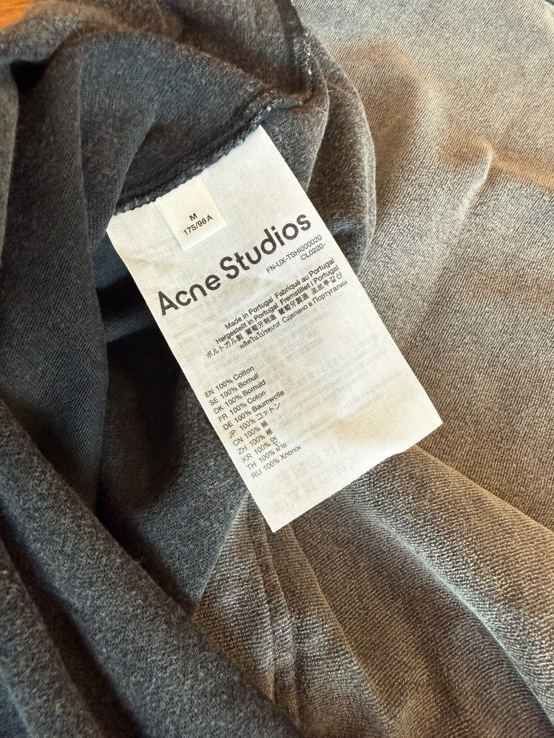 [M] 아크네 스튜디오 크루넥 긴팔 티셔츠 상품이미지4