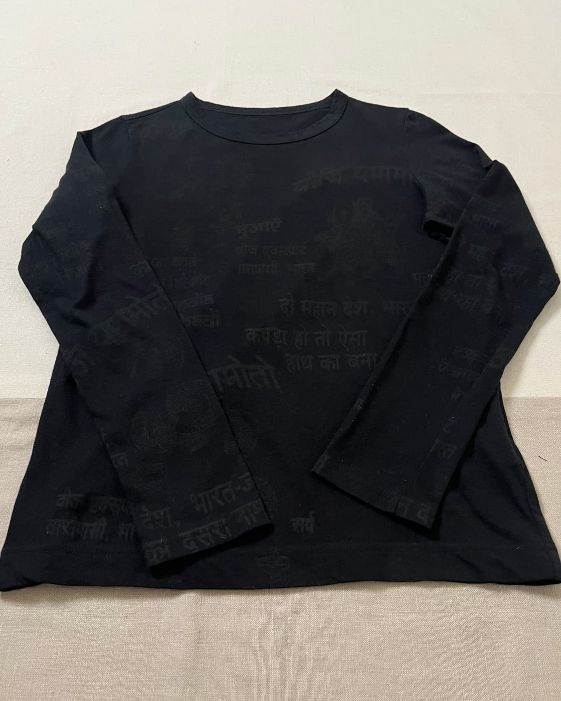 요지야마모토 힌디어 프린트 롱슬리브 티셔츠 yohji yamamoto 상품이미지6