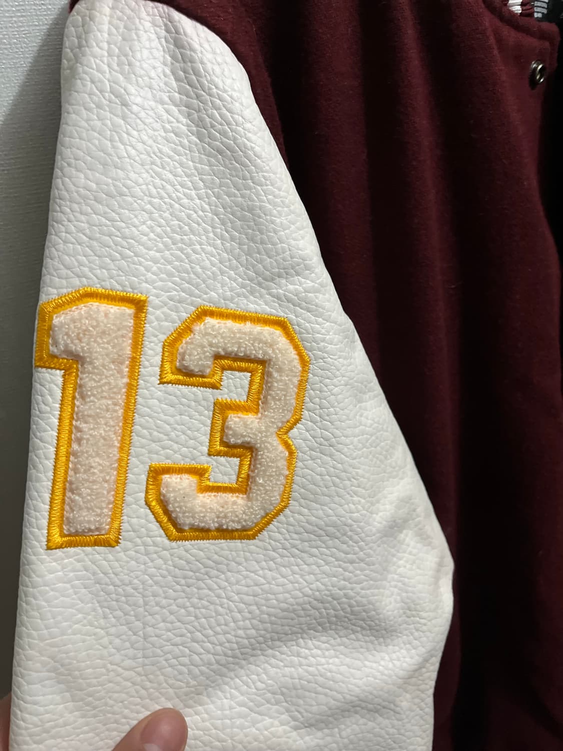 바시티 자켓 경희대 버건디 100 상품이미지3