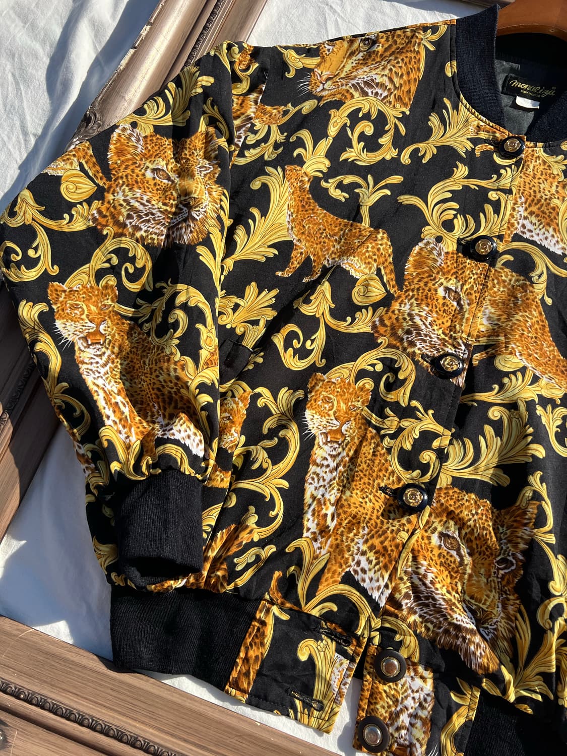 바로크 레오파드 블루종 자켓 상품이미지3