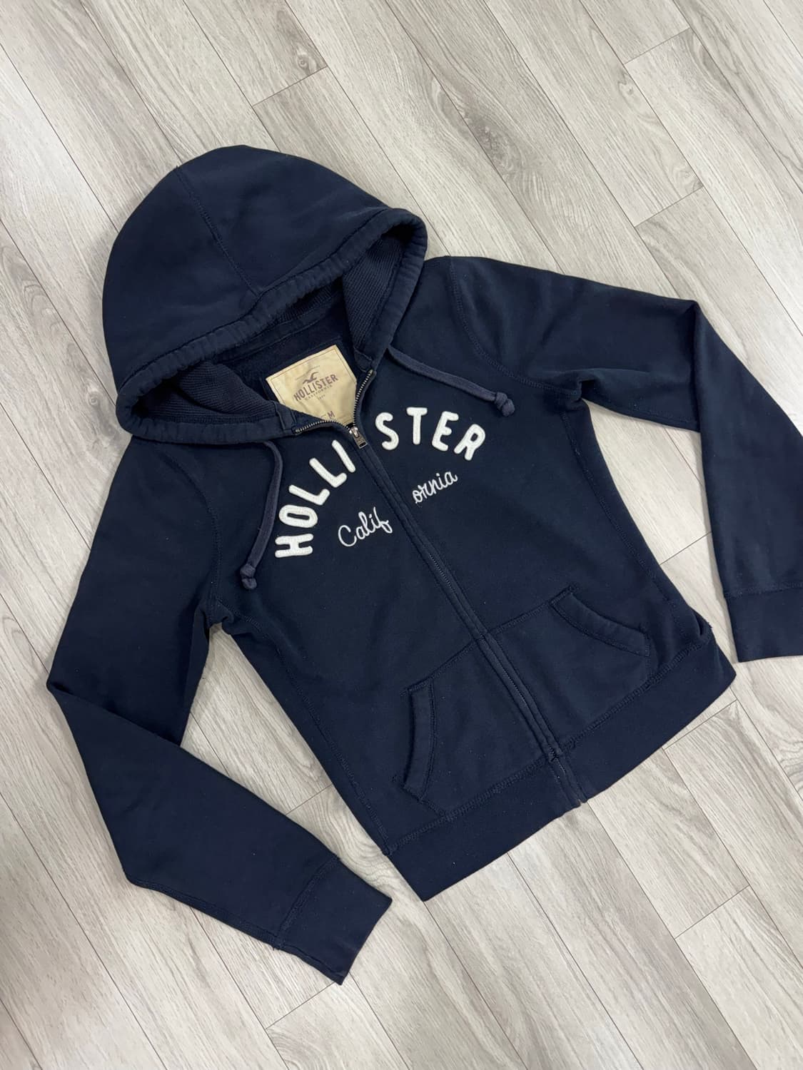 홀리스터 네이비 슬림핏 후드집업 상품이미지2