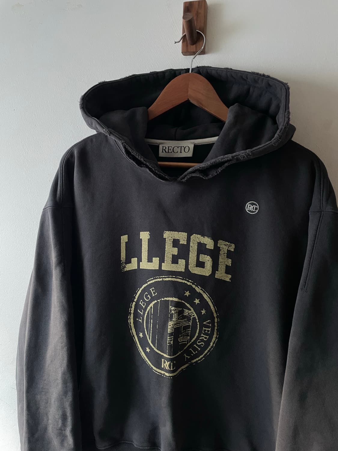 Recto LLEGE Vintage Hoodie 상품이미지3