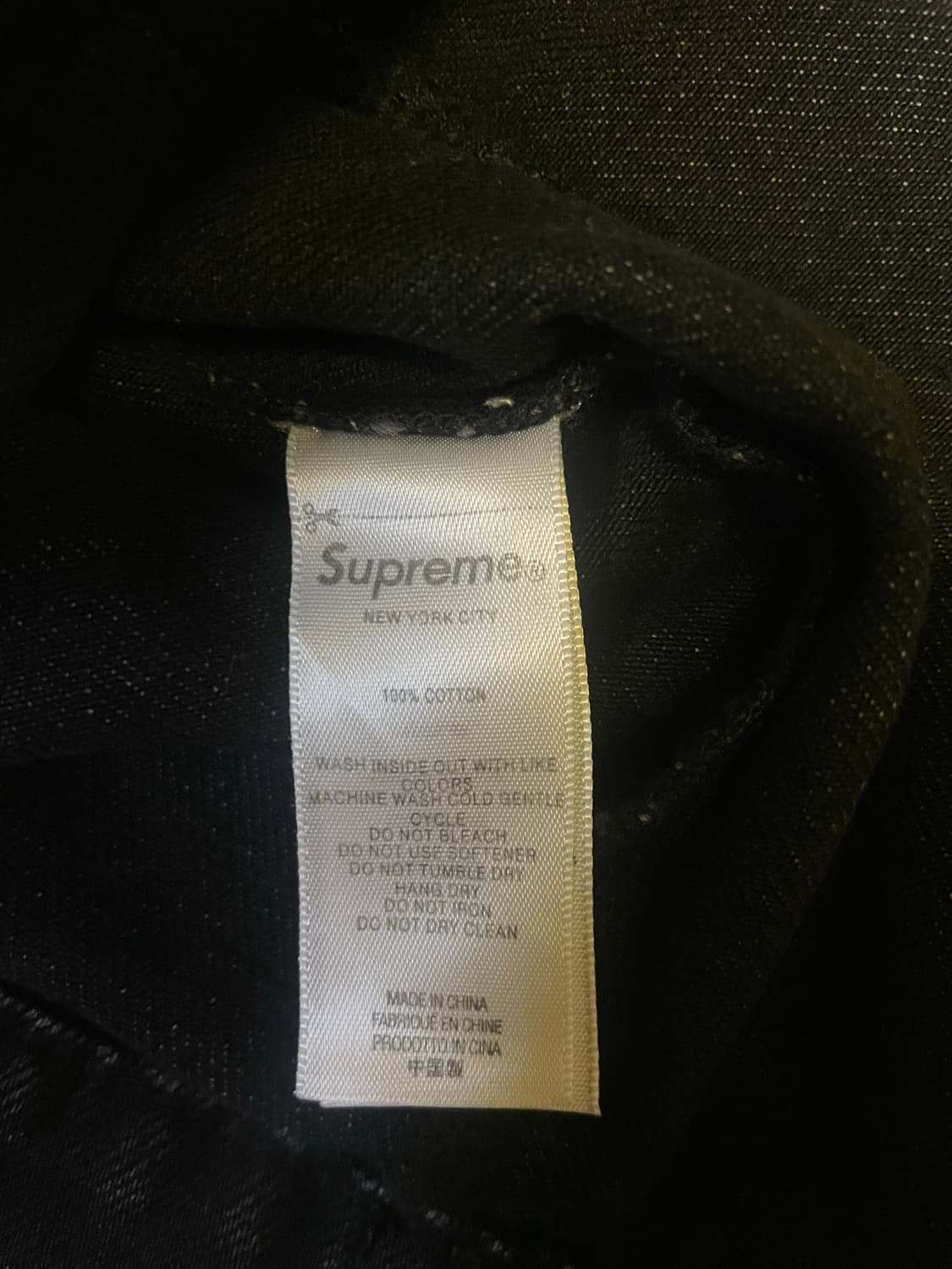 슈프림 데님 트러커 자켓 블랙 - 25SS 상품이미지9