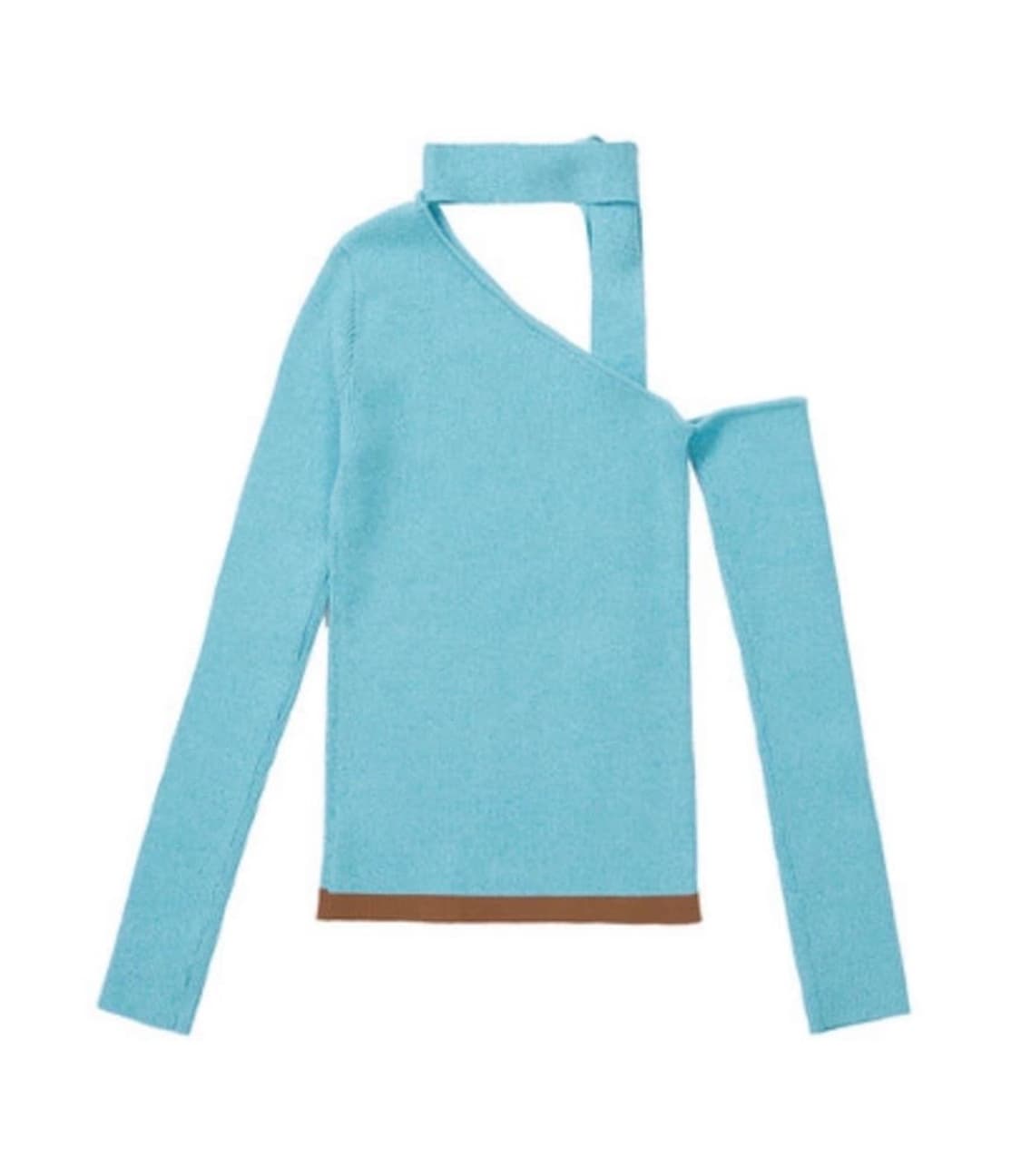 앤더슨벨 CONNY SCARF NECK TIGHT KNIT TOP 상품이미지2