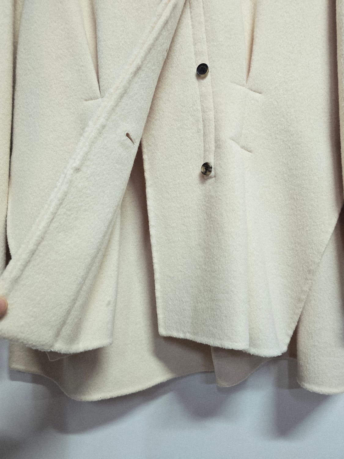 ANGELO 아이보리 핸드메이드 코트 자켓 상품이미지3