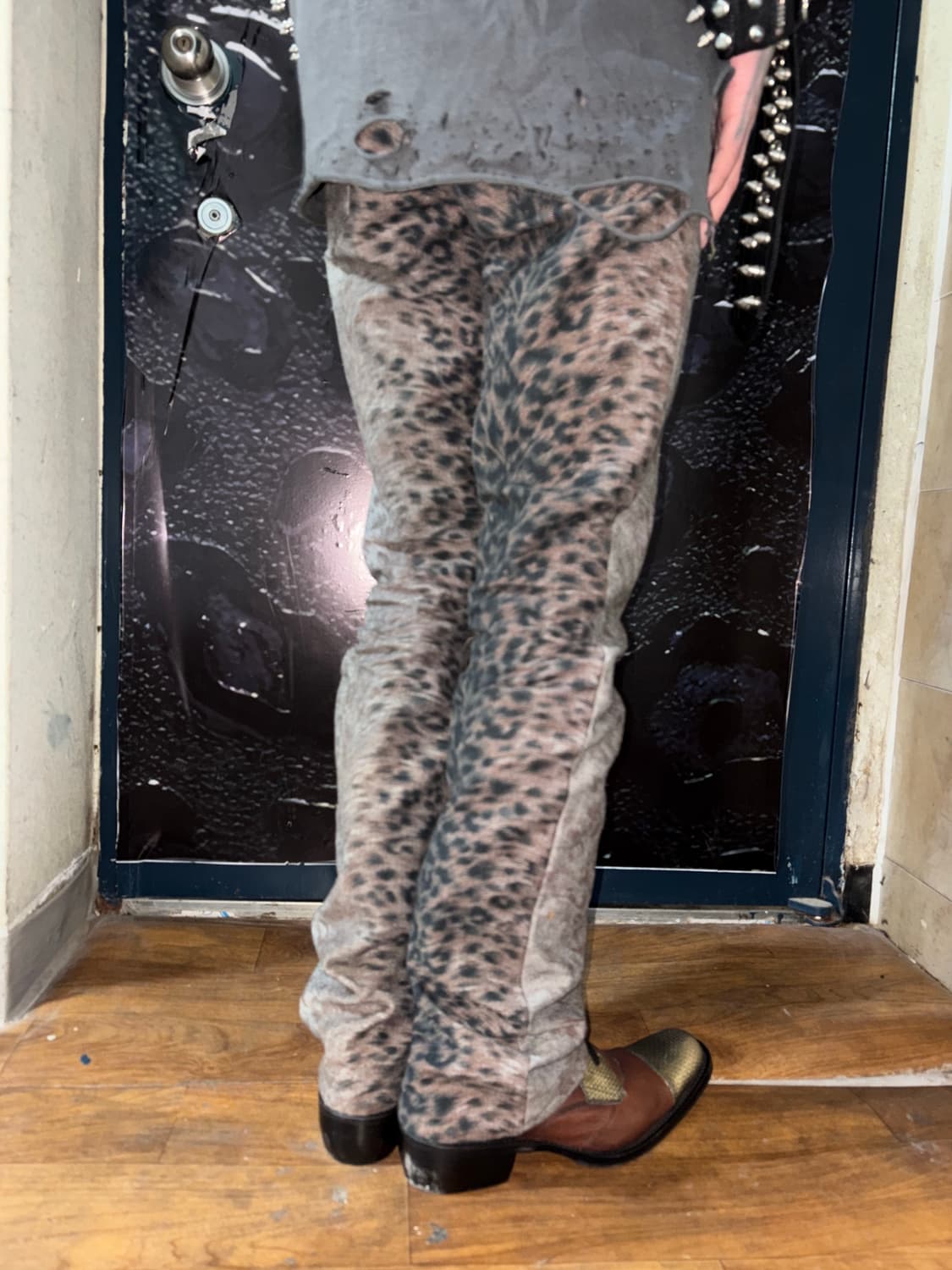 5351 pour les hommes loopard boots cut  상품이미지10