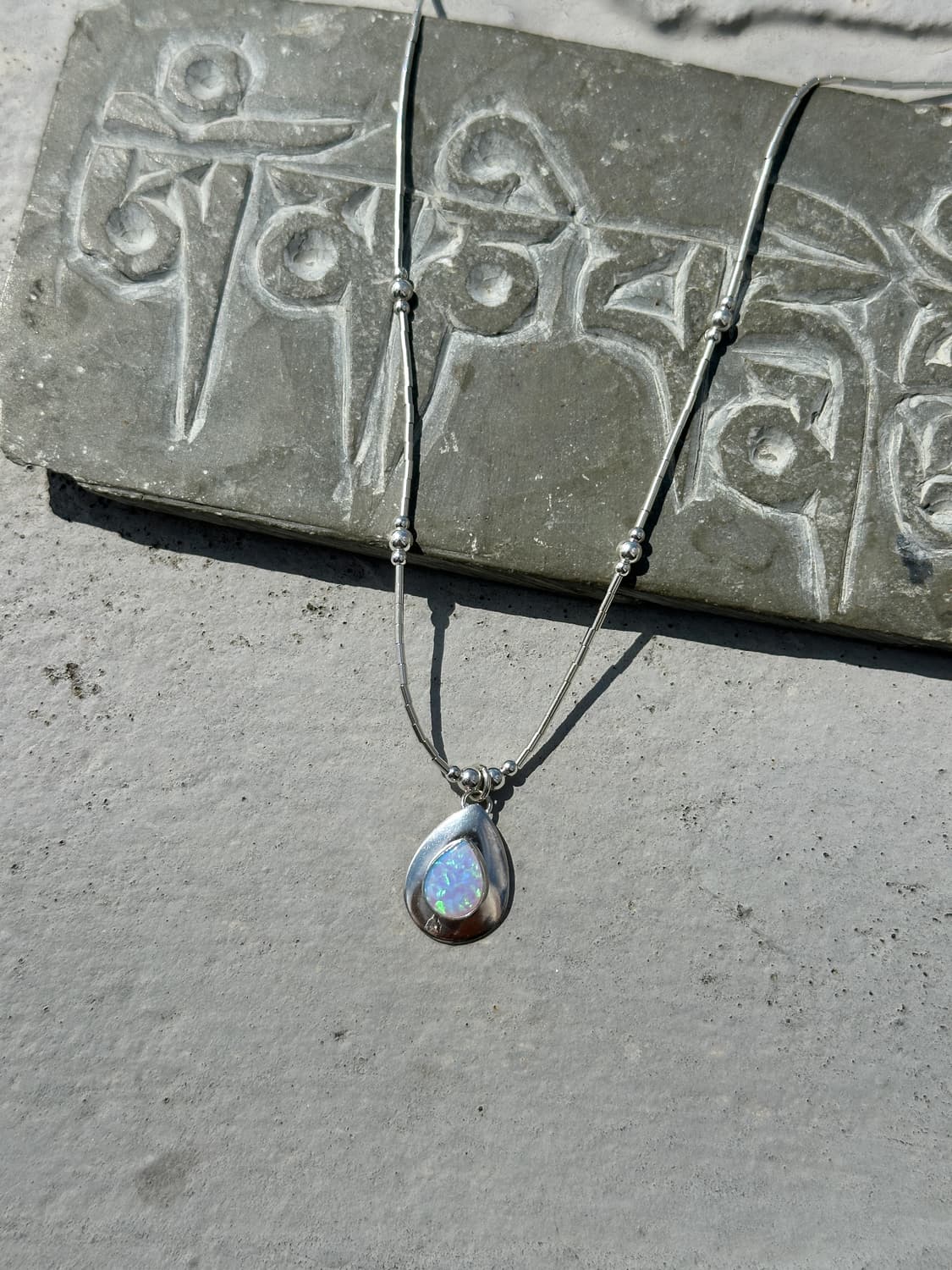 Vintage Opal 925silver necklace💎 상품이미지2