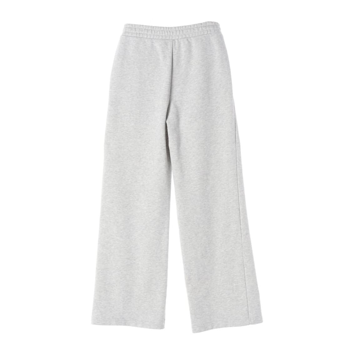 NERDY 애플 로고 핀턱 와이드 스웻팬츠 멜란지 그레이 S 상품이미지2